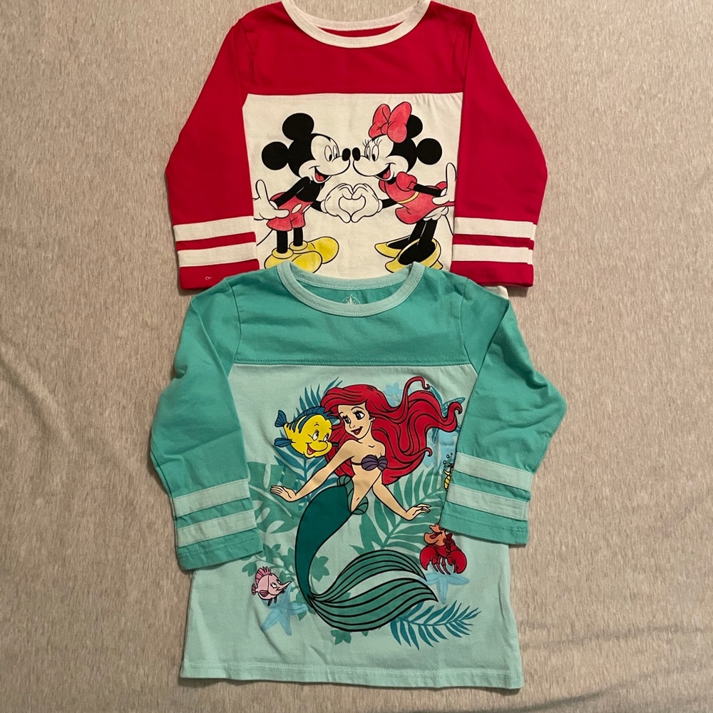 Disney Girls T-shirts Size:5-6t.